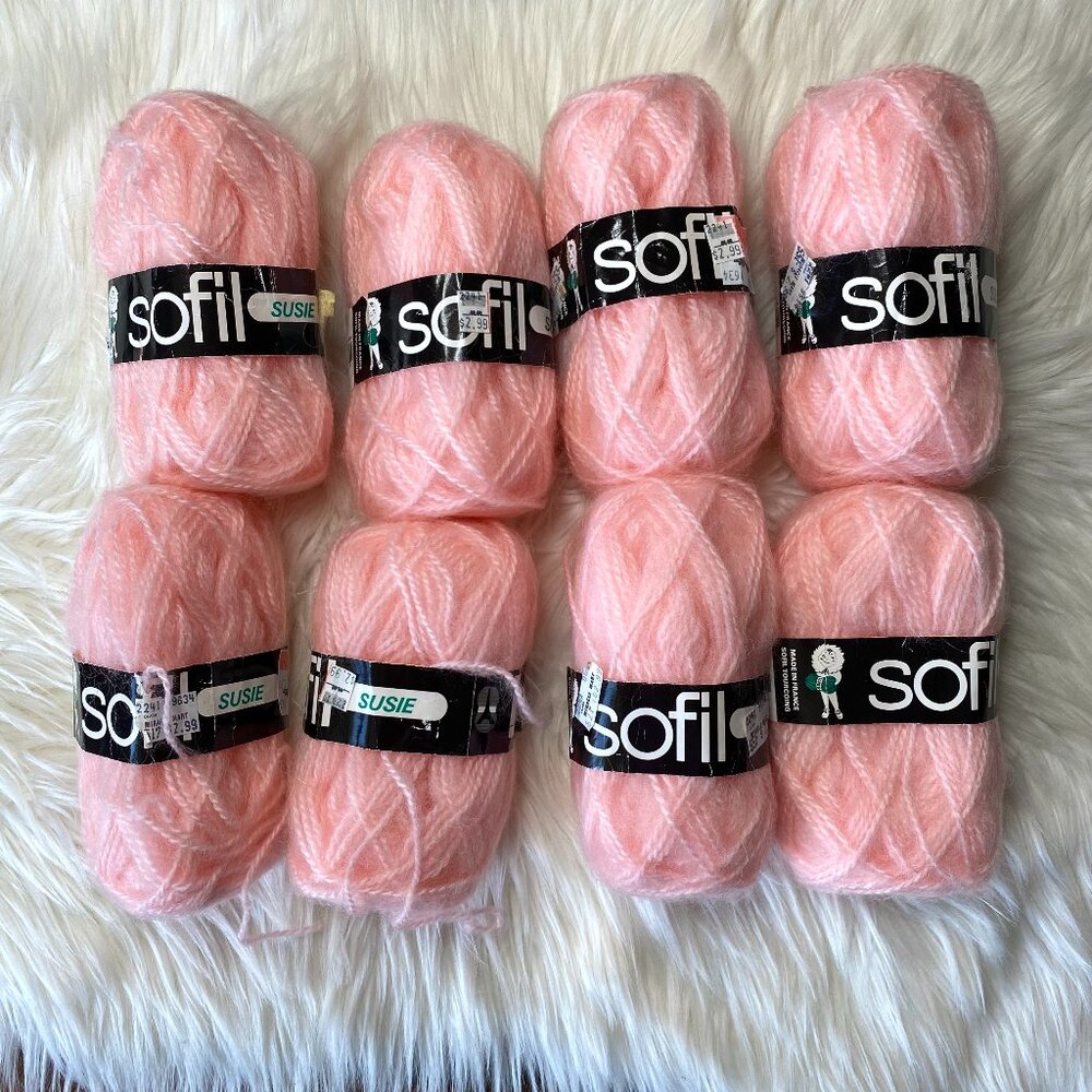 Lot of 8 Sofil Susie Yarn